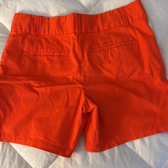 Loft The Riviera Short Orange Chino Shorts Size 4 Mid Rise Dressy Summer - Picture 3 of 3